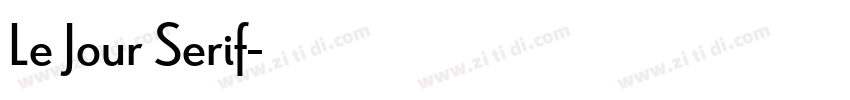 Le Jour Serif字体转换